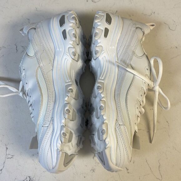 Skechers WOMEN'S D'Lites - Fresh Start Size 9, White, Like New - Picture 6 of 16